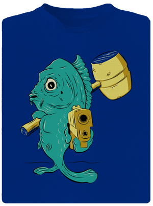 Posledná štedrovečerná pánske športové tričko Royal Blue Mal