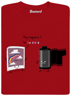 Be positive detské tričko Red