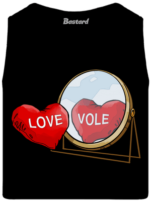 Love vole pánske tielko Black