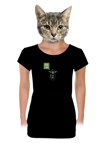 Mr. Yoda: Your grandpa I am dámske tričko s lemom Black
