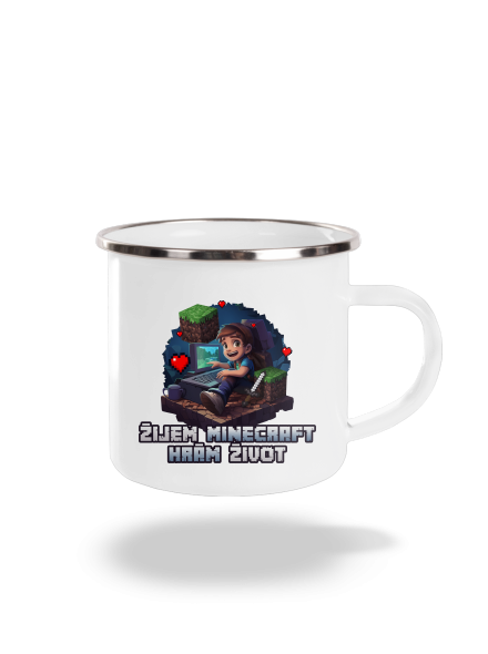 Žijem Minecraft plecháčik White