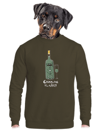 unisex mikina bez kapucne