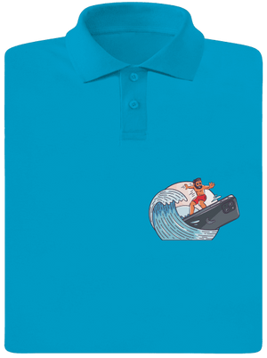 Som surfer pánska polokošeľa Blue Atol