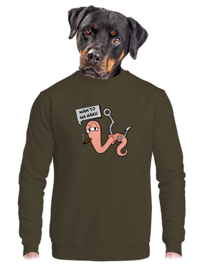 unisex mikina bez kapucne