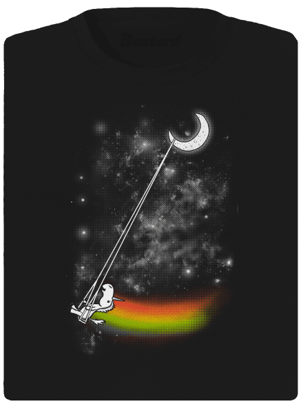 Unicorn Universe dámske športové tričko Black