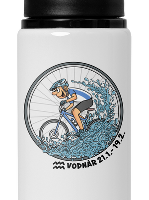 Cyklistický horoskop: Vodnár flaša na vodu White