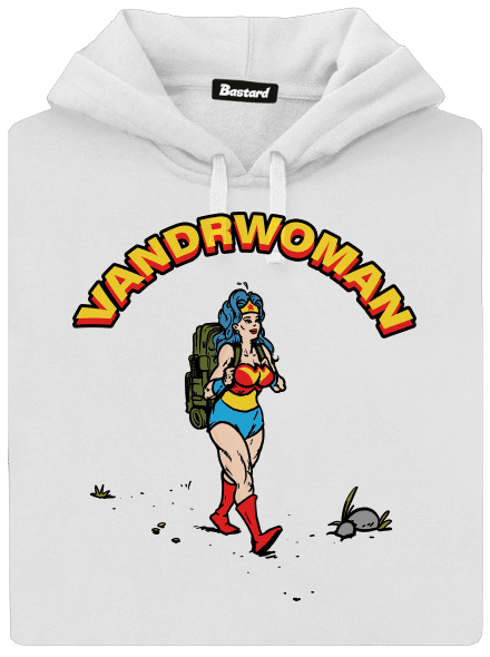 Vandrwoman dámska mikina klokanka White