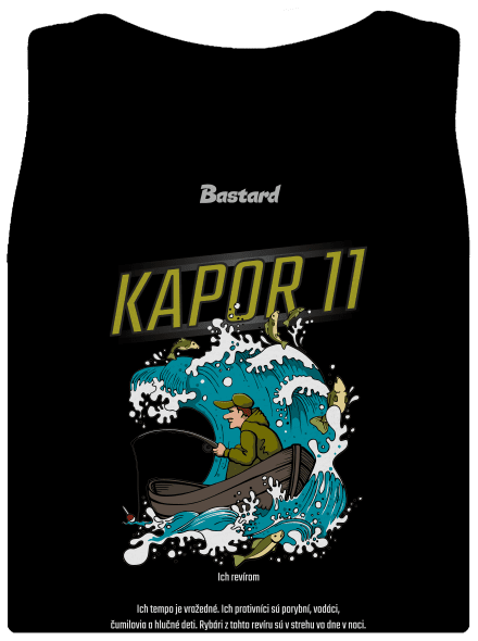 Kapor 11 dámske tielko klasické Black