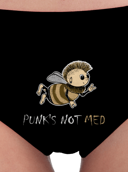 Punks Not Med dámske nohavičky Black