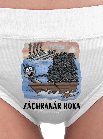 Záchranár roka dámske nohavičky White