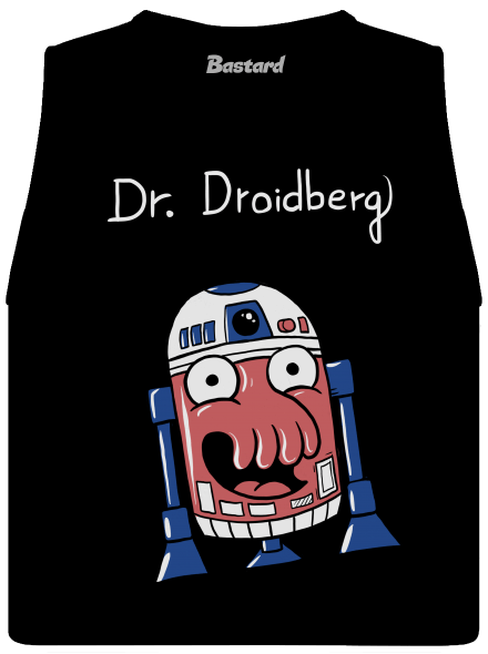 Dr. Droidberg dámske tielko voľné Black