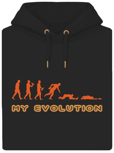 My evolution unisex mikina premium Dark Black