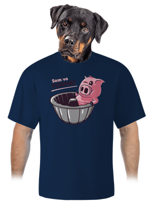 Vo forme unisex tričko oversized Midnight Blue