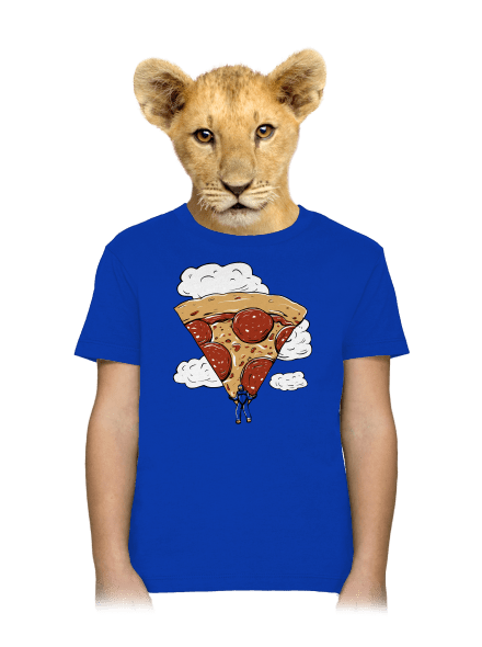 Pizzašutista detské tričko Royal Blue