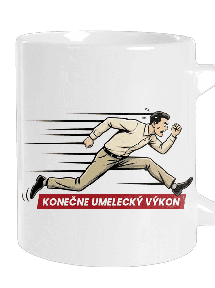 Umelecký výkon veľký hrnček White