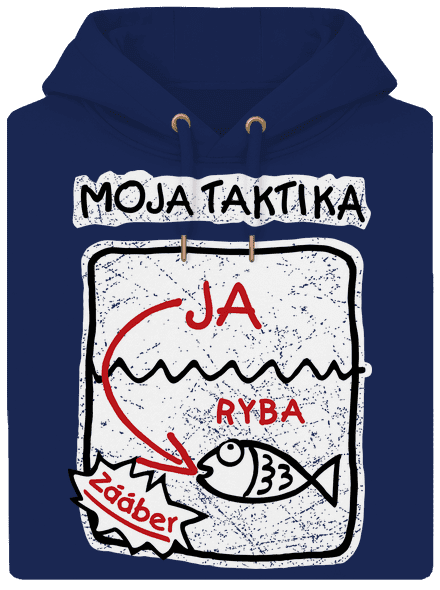 Rybárska taktika unisex mikina premium Navy