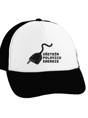 Ušetrím polovicu šiltovka truckerka Black cap