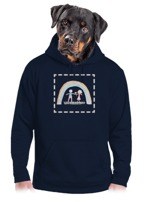 Detské kresby - Nahraj vlastnú pánska mikina klokanka Navy