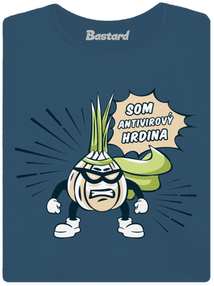 Antivirový hrdina dámske tričko prémium Petrol Blue