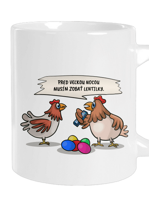Sliepka pred Veľkou nocou veľký hrnček White