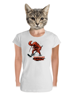 Dostanú klepec dámske tričko prémium White