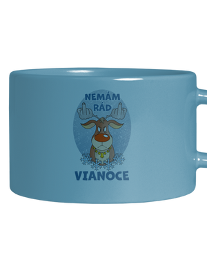 Nemám rád Vianoce hrnček makronka Blue Macaron