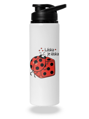 Láska je láska flaša na vodu White