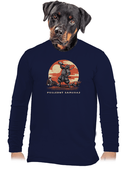 Posledný samuraj pánske dlhý rukáv Navy