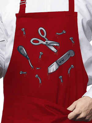 Halloween náradie zástera Red