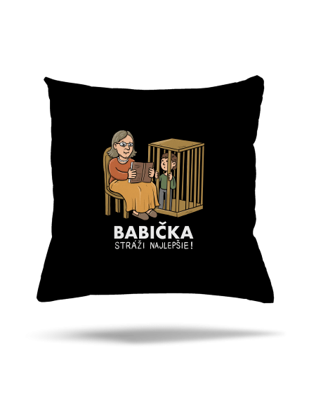 Babička stráži najlepšie vankúš Black
