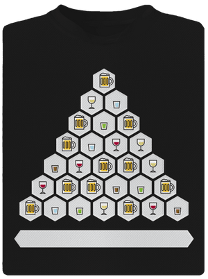 Obrázkový alko kvíz a fix pánske športové tričko Black