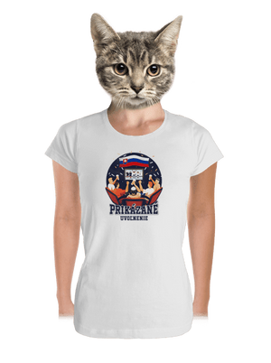 Prikázané uvoľnenie dámske tričko prémium White