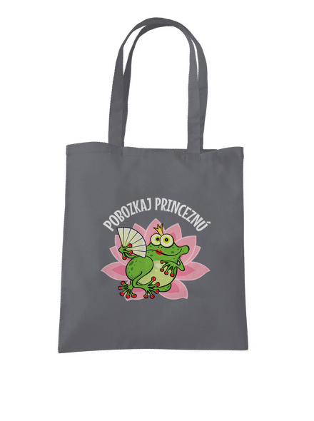 Pobozkaj princeznú a princa taška Graphite grey