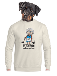 unisex mikina bez kapucne