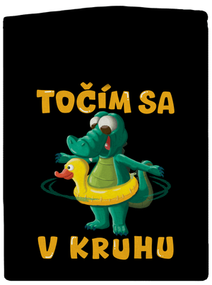 Točím sa v kruhu dámska mikina na zips Black