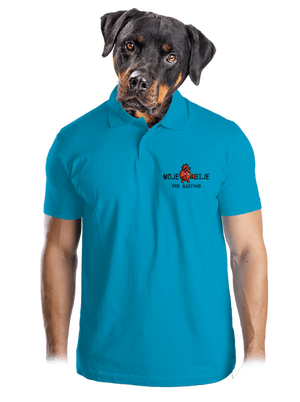 Moje srdce bije pánska polokošeľa Blue Atol