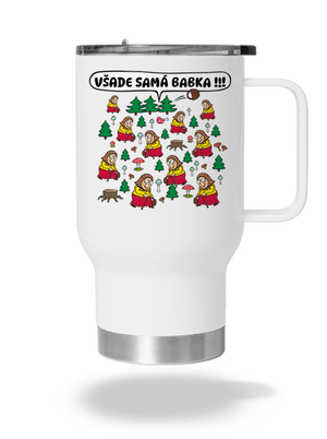 Všade samá babka termohrnček White
