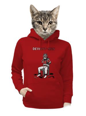 DeviAnt-man dámska mikina klokanka Red Mal