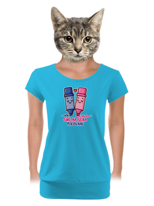 dámske tričko s lemom