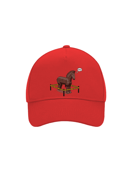Trójsky kôň šiltovka baseballka Classic Red