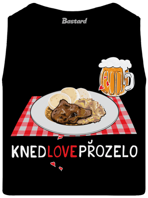 Knedlo vepřo zelo pánske tielko Black