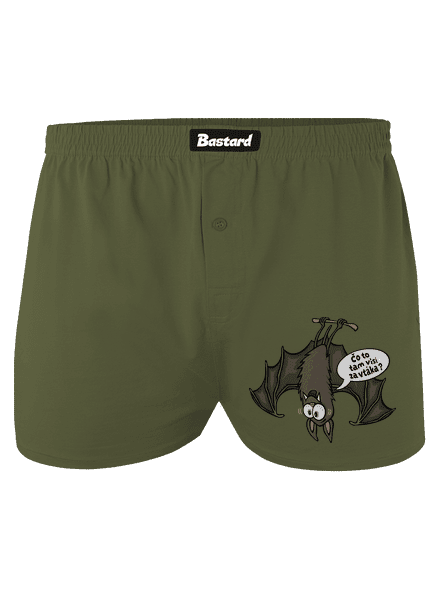 Visiaci netopier pánske trenky Khaki