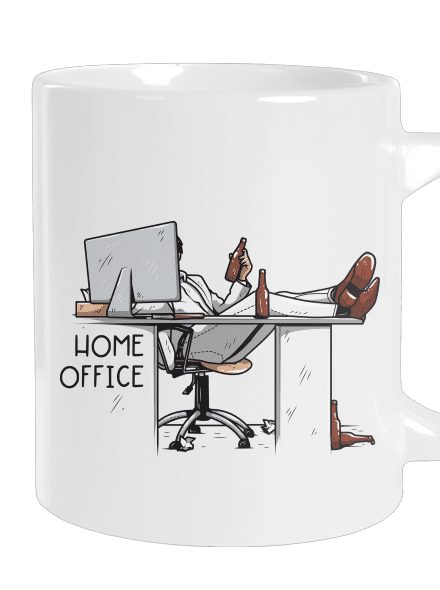 Home Office veľký hrnček White