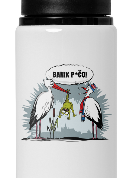 Banik p*čo! flaša na vodu White