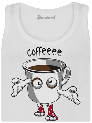 Zombie kafe dámske tielko klasické White