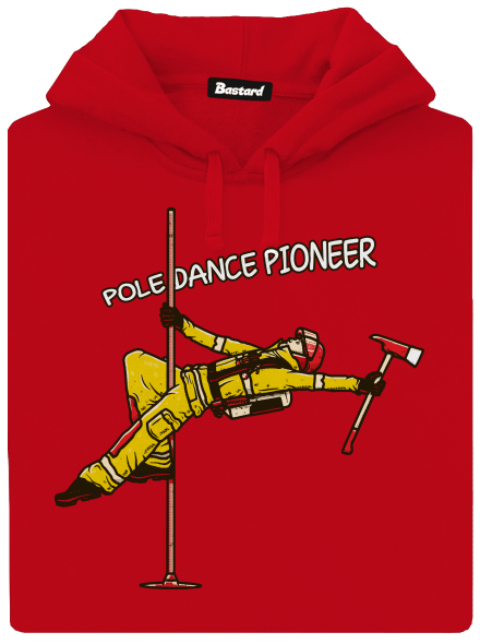 Pole Dance by Dežik pánska mikina klokanka Red