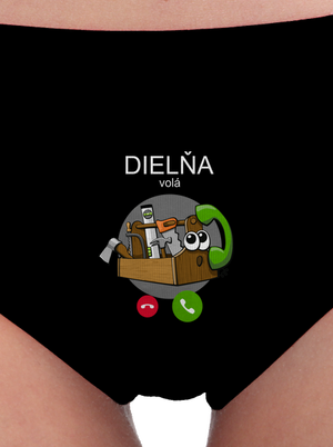 Dielňa volá dámske nohavičky Black