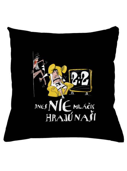 Hrajú naši vankúš Black