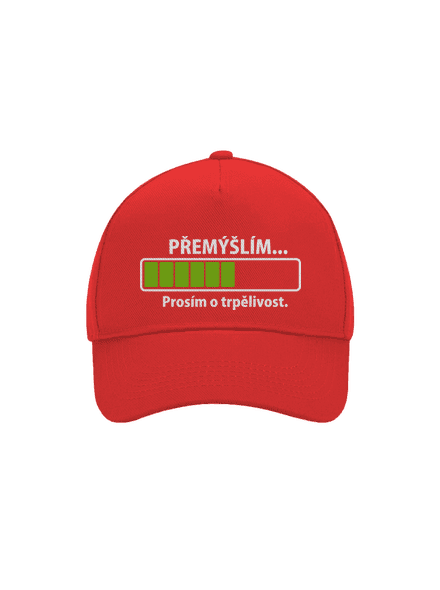 Premýšľam šiltovka baseballka Classic Red