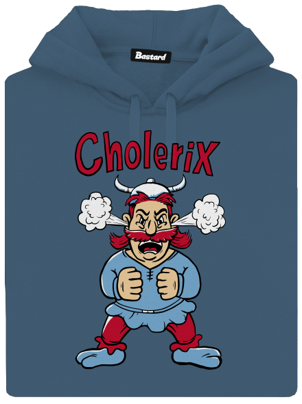Cholerix dámska mikina klokanka Denim